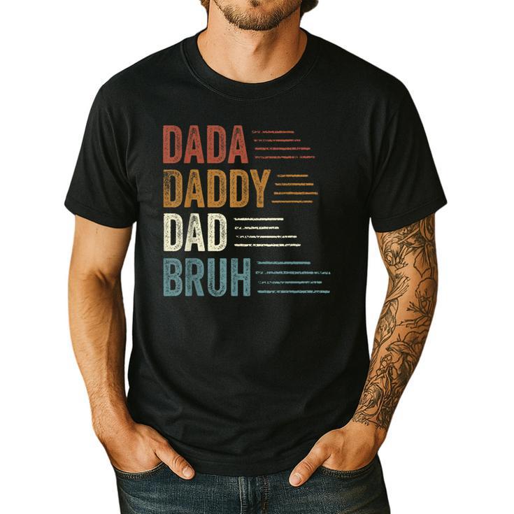 Dada Daddy Dad Bruh For Dad Father's Day Men's Casual T-Shirt