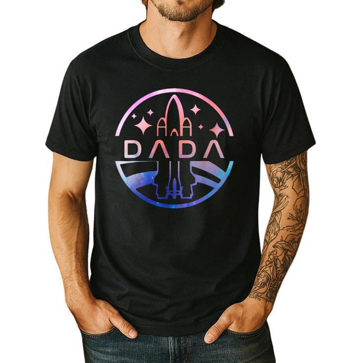 Dada Space Astronaut Rocket Birthday Party Men's Casual T-Shirt Dada Space Astronaut Rocket Birthday Party Men's Casual T-Shirt