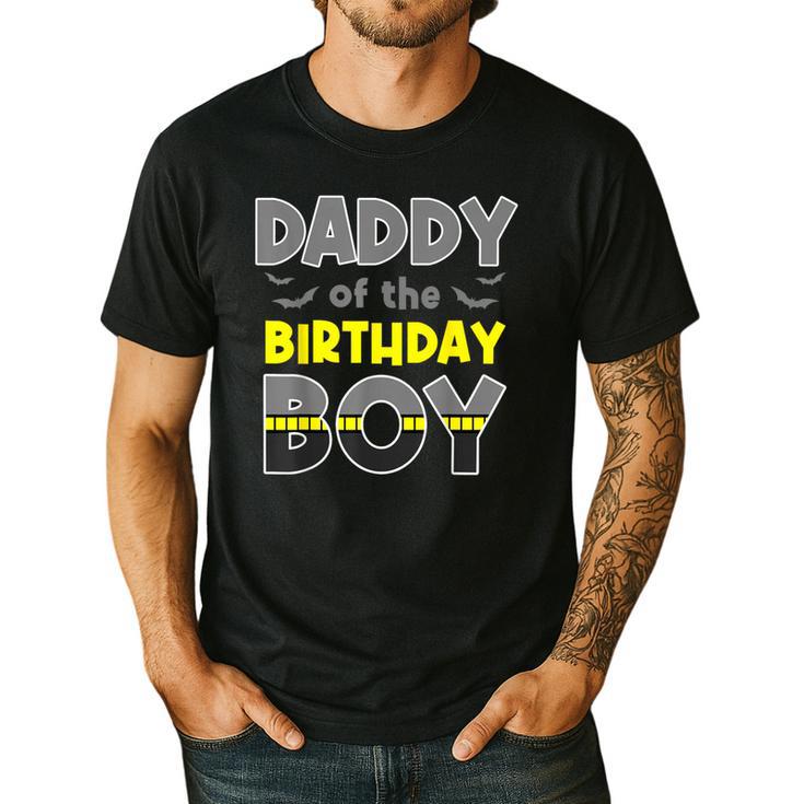 Daddy Of The Birthday Boy Bat Family Party Theme Boys Men's Casual T-Shirt