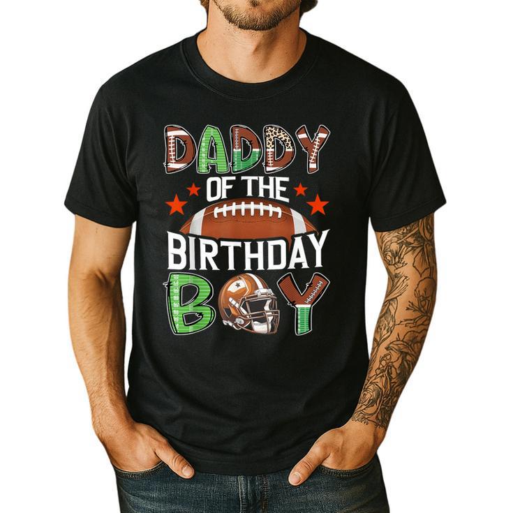 Daddy Of The Birthday Boy Game Day Football Men's Casual T-Shirt