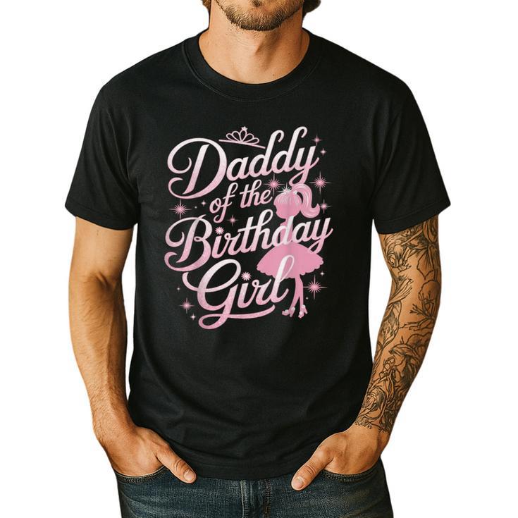 Daddy Of The Birthday Girl Doll Birthday Kid Family Matching Men's Casual T-Shirt
