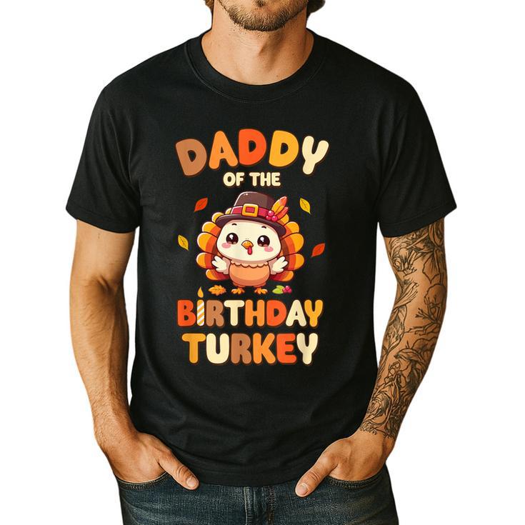 Daddy Of The Birthday Turkey Family 1st Birthday Boy Men's Casual T-Shirt