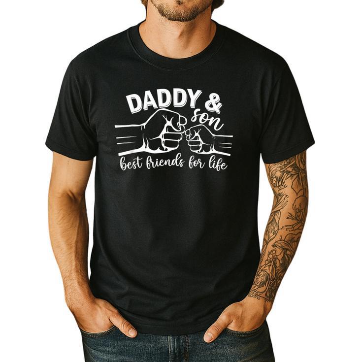Daddy And Son Best Friends For Life Men Fathers Men's Casual T-Shirt