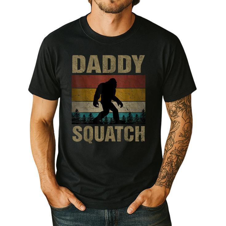 Daddy Squatch Bigfoot Dad Sasquatch Yeti Family Matching Men's Casual T-Shirt