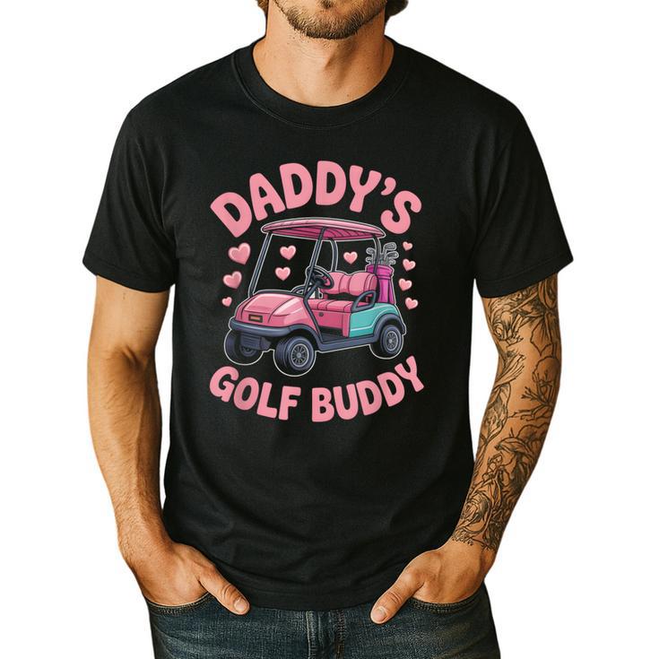 Daddy's Golf Buddy Cute Family Golfer Sport Fan Tee Matching Men's Casual T-Shirt