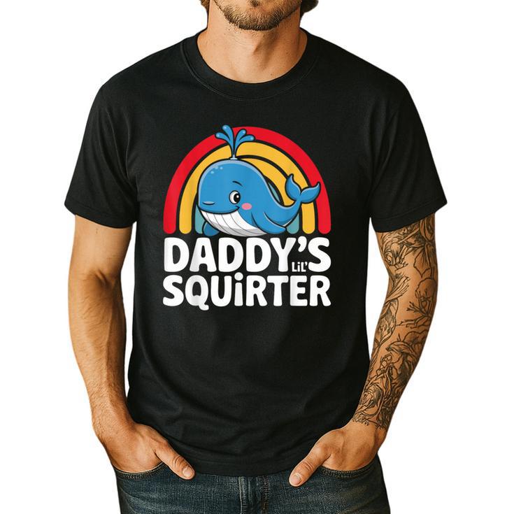 Daddy's Lil Squirter Cute Embarrassing Woman Men's Casual T-Shirt