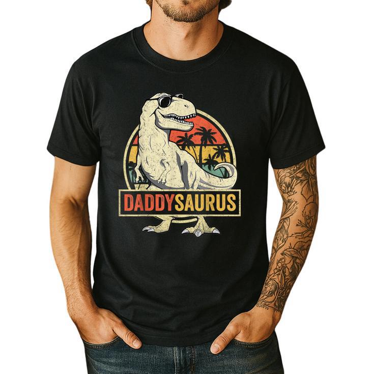 Daddysaurus Shirt T-Rex Dad Dinosaur Men's Casual T-Shirt