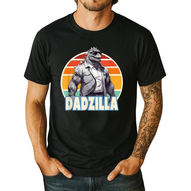 Dadzilla The Rad Dad Kaiju Vibes Men's Casual T-Shirt