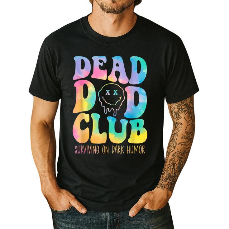 Dead Dad Club Surviving On Dark Humor Hippie Men's Casual T-Shirt
