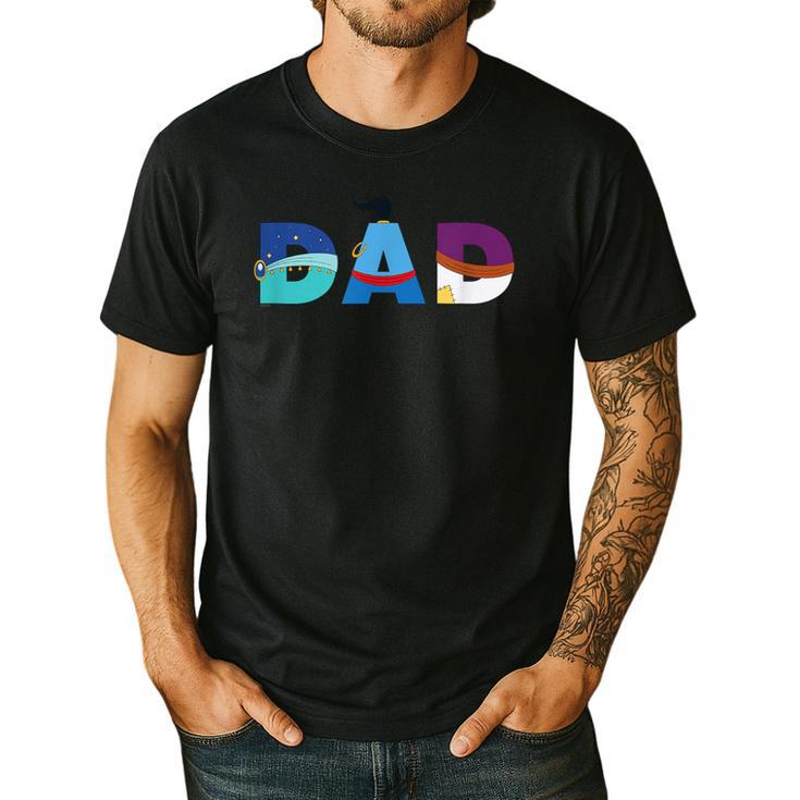 Disney Aladdin Jasmine Genie Father’s Day Birthday Dad Men's Casual T-Shirt