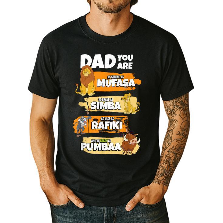 Disney The Lion King Dad You Are Word Stack Men's Casual T-Shirt