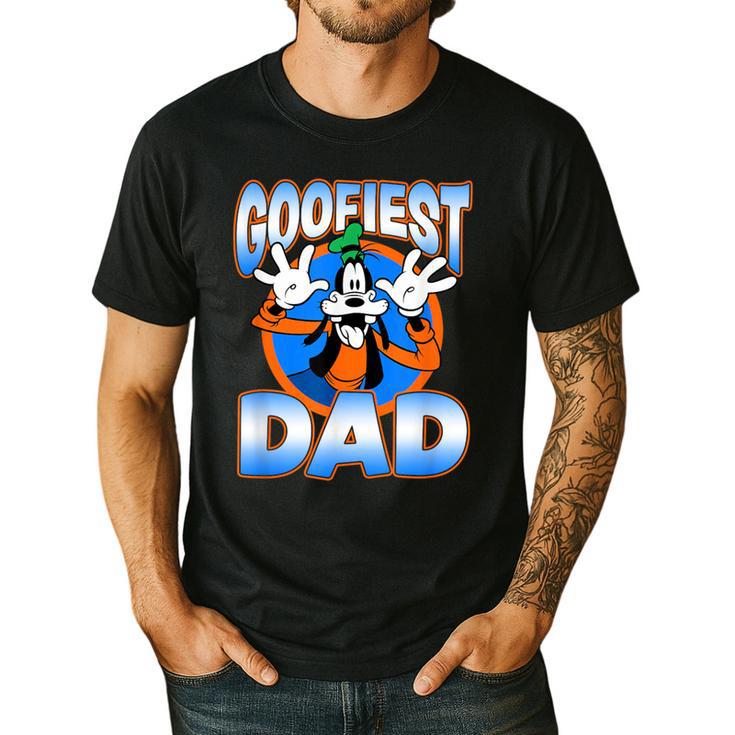 Disney Mickey And Friends Father's Day Goofiest Dad Vintage Men's Casual T-Shirt