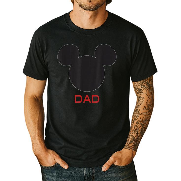 Disney Mickey Mouse Dad Family Small Men's Casual T-Shirt