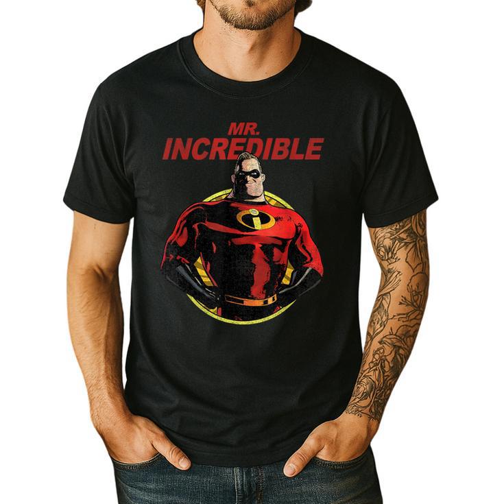 Disney Pixar The Incredibles 2 Mr Incredible Vintage Dad Men's Casual T-Shirt
