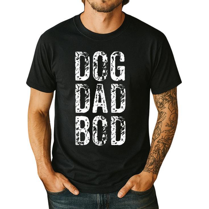 Dog Dad Bod Pet Owner Fitness Gym Men's Casual T-Shirt