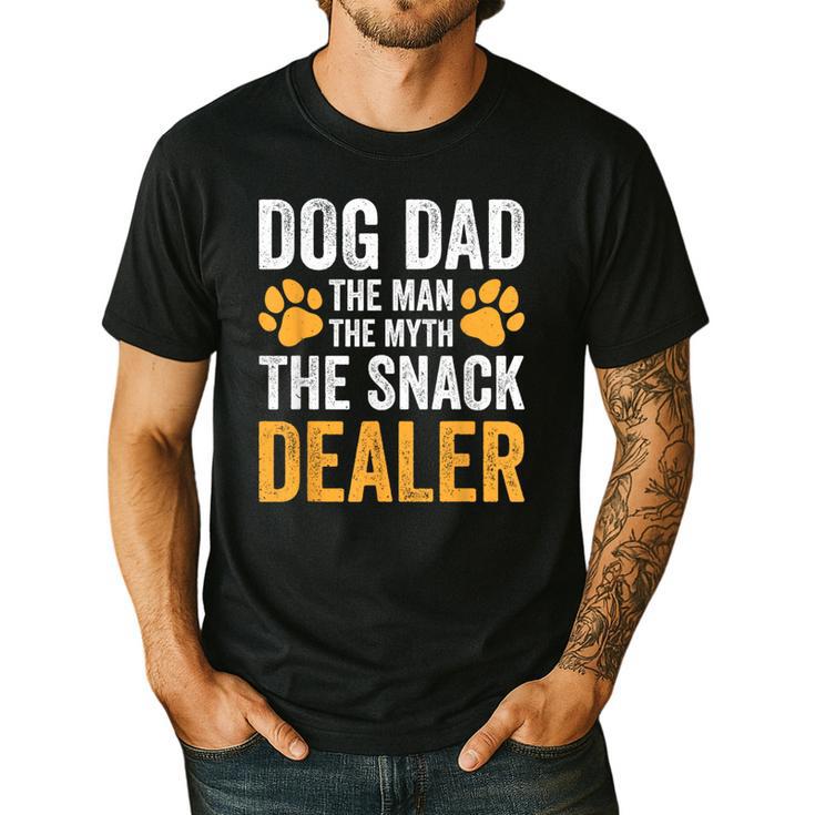Dog Dad The Man The Myth The Snack Dealer Men's Casual T-Shirt