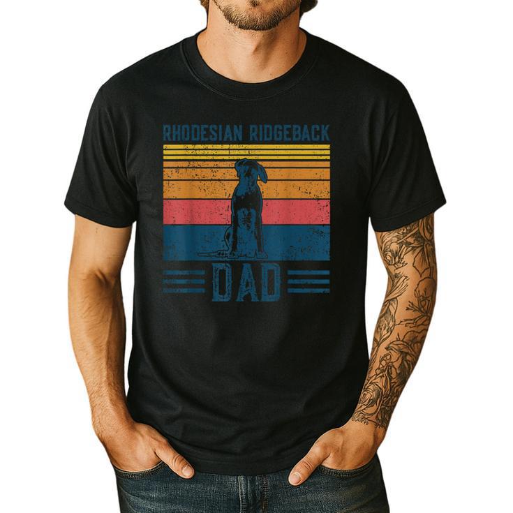 Dog Ridgeback Dad Vintage Rhodesian Ridgeback Dad Men's Casual T-Shirt