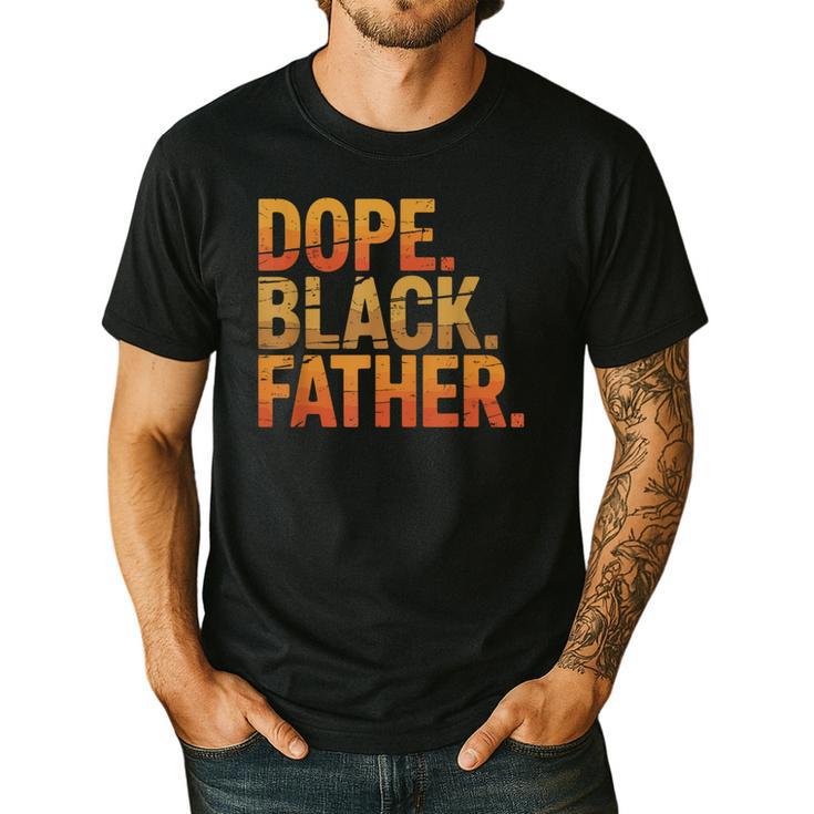 Dope Father African Pride Dad Papa Daddy Fathers Day Men's Casual T-Shirt