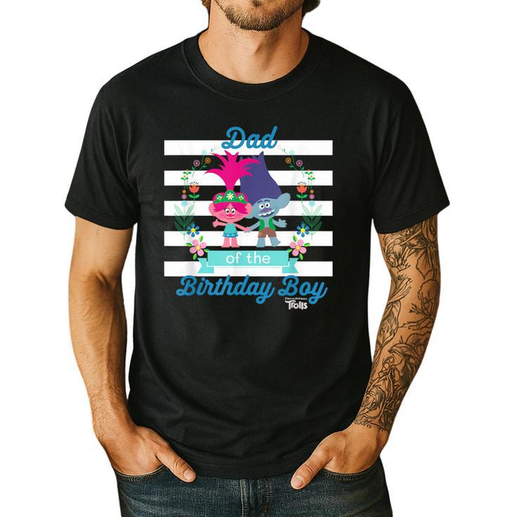 DreamWorks Trolls Dad Of The Birthday Boy Men's Casual T-Shirt