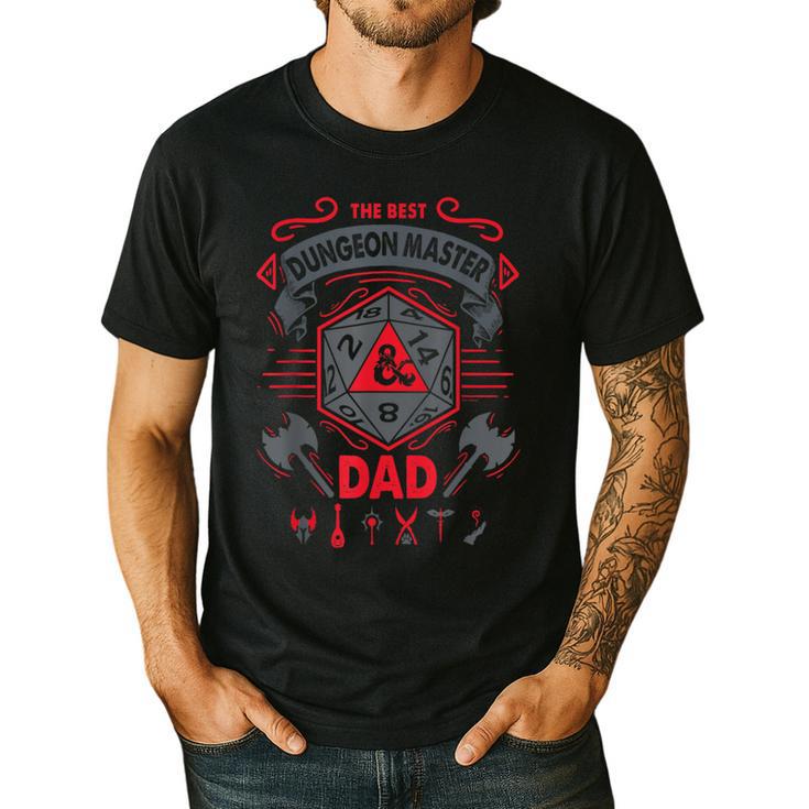 Dungeons & Dragons The Best Dungeon Master Dad Die Logo Men's Casual T-Shirt