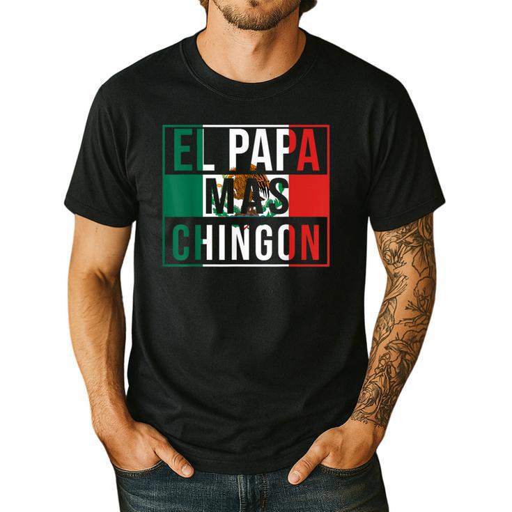 El Papa Mas Chingon Best Mexican Dad Men's Casual T-Shirt