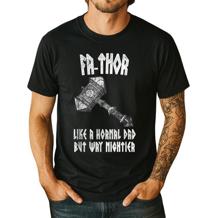 FA-Thor Like Dad Way Mightier Viking Father's Day Fathor Men's Casual T-Shirt