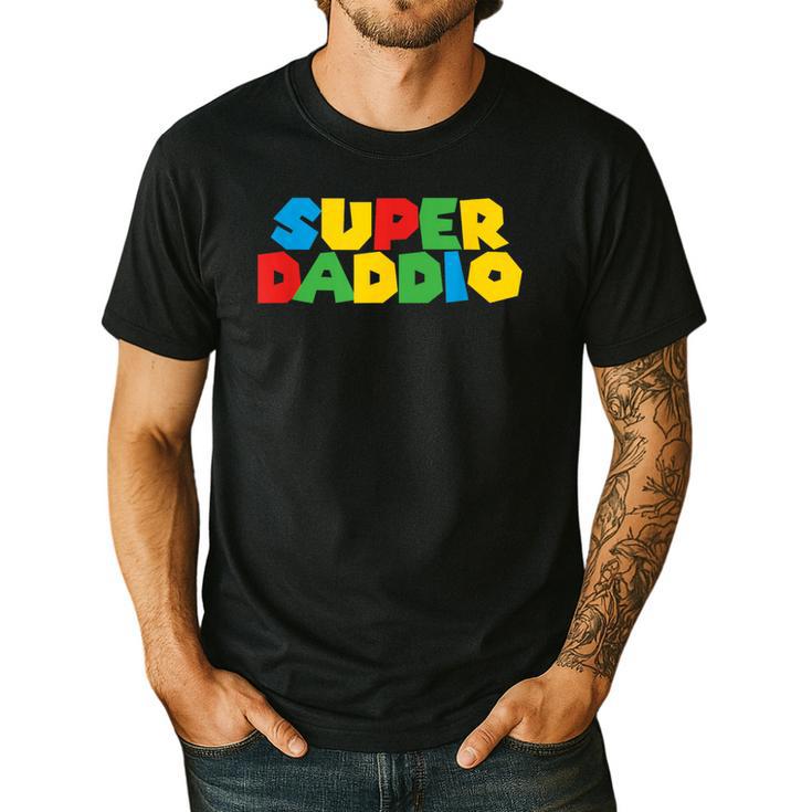 Fatherly Powers Unleashed Gamer Super Dad From Wife & Kids Men's Casual T-Shirt