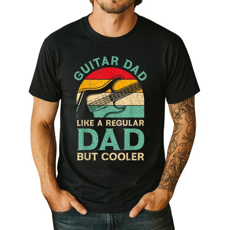 Fathers Day Guitar Dad For Guitarist Music Lover Dad Men's Casual T-Shirt