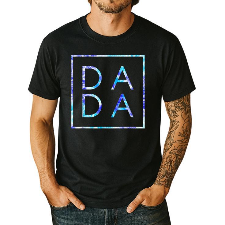 Father's Day For New Dad Dada Him Papa Tie Dye Dada Small Men's Casual T-Shirt