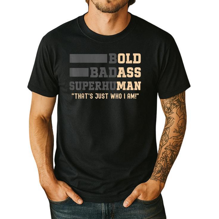Fathers Day Old Man Retirement Tee Gag For Dad Men's Casual T-Shirt