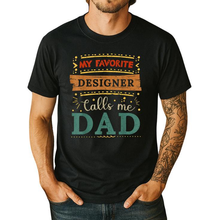 My Favorite Er Calls Me Dad Er Dad Men's Casual T-Shirt