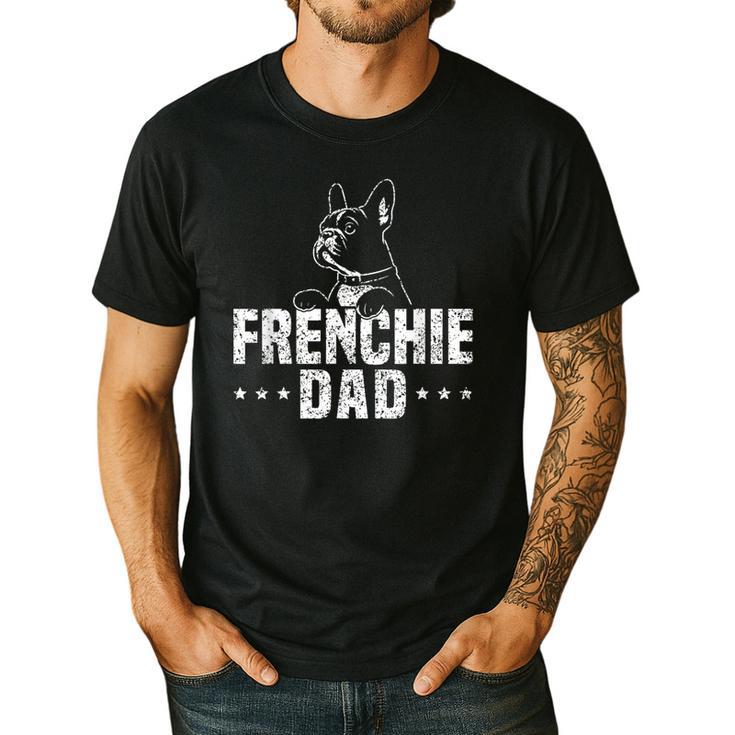 Frenchie Dad Lover Owner French Bulldog Father Daddy Papa Men Women Girls Kids Men's Casual T-Shirt