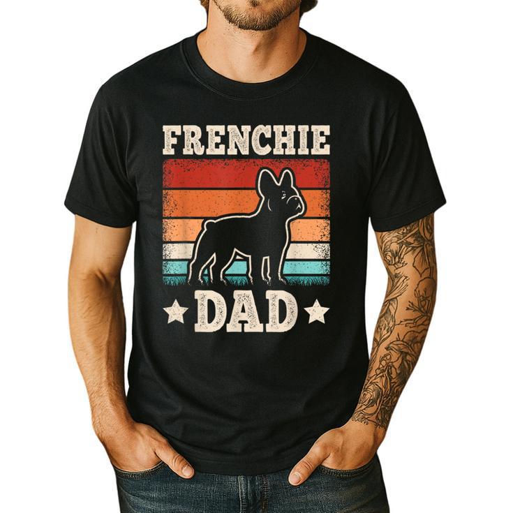 Frenchie Dad Retro French Bulldog Lover Daddy Men Men's Casual T-Shirt