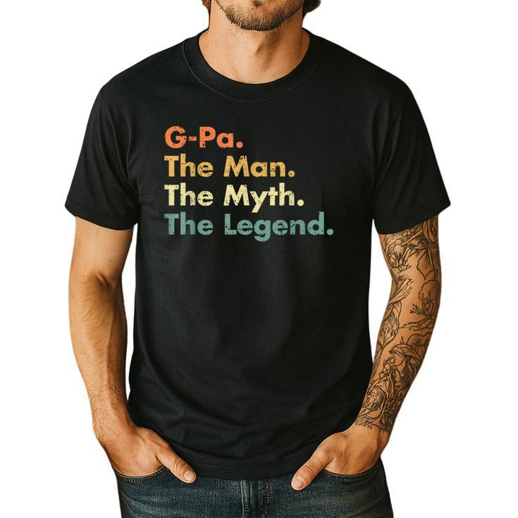 G-Pa The Man The Myth The Legend Dad Grandpa Men's Casual T-Shirt