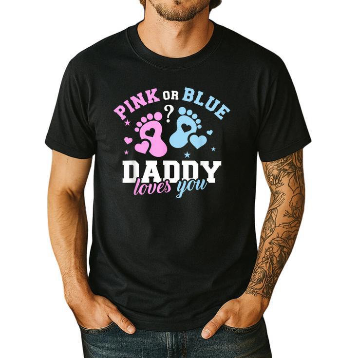 Gender Reveal Daddy Dad Men's Casual T-Shirt