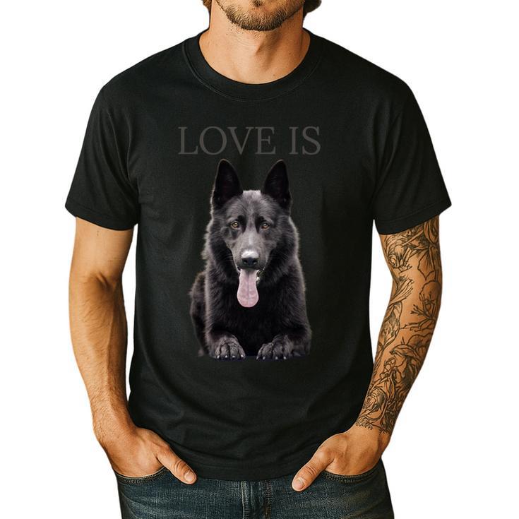 German Shepherd Shirt Shepard TShirt Dog Mom Dad Love Men's Casual T-Shirt