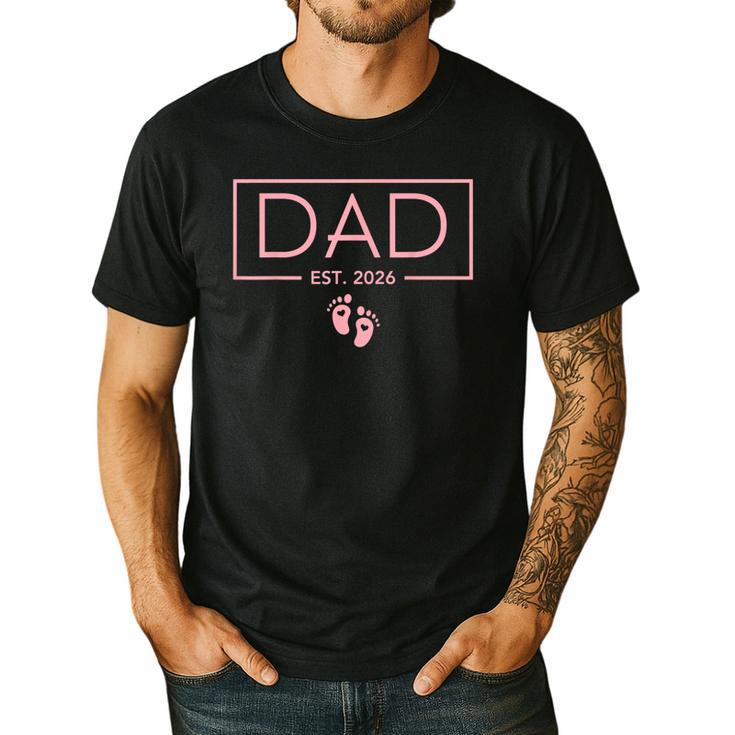 Girl Dad Est 2026 First Time Girl Dad To Be Men's Casual T-Shirt