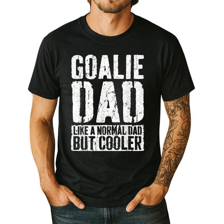 Goalie Dad Shirt Men Fathers Day Goalie Dad Men's Casual T-Shirt