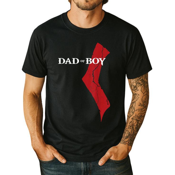 God Of Boy Dad Video Game Tshirt Father's Day Edition Men's Casual T-Shirt