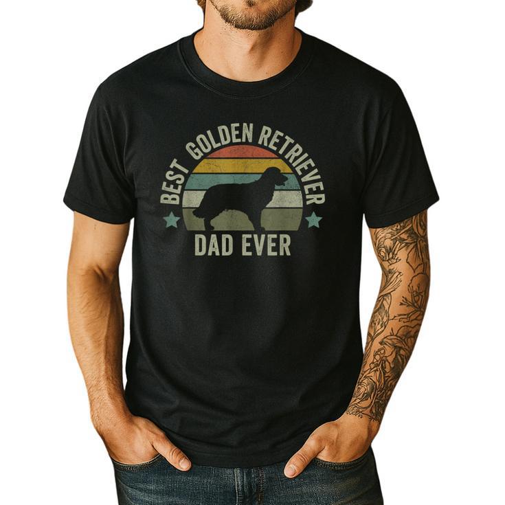Golden Retriever Dad Dog Shirt Fathers Day Doggy Men's Casual T-Shirt