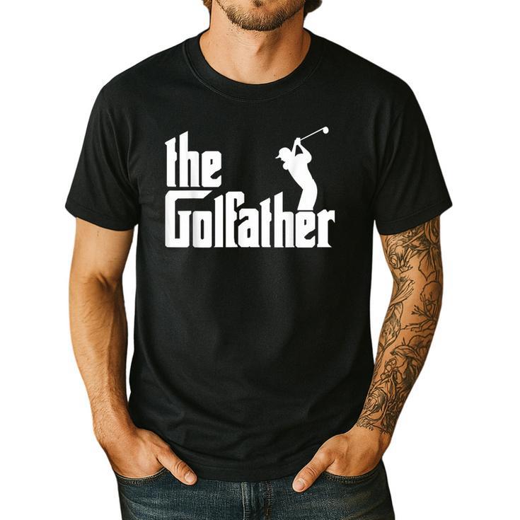 The GolfFather Golf Father God Father Dad Golfer Men's Casual T-Shirt