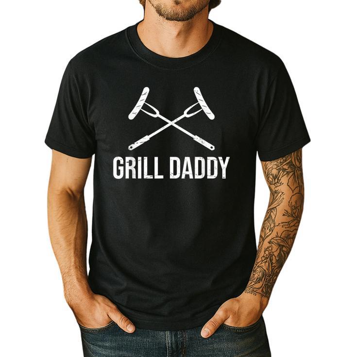 Grill Daddy Grillfather-Grill Dad Men's Casual T-Shirt