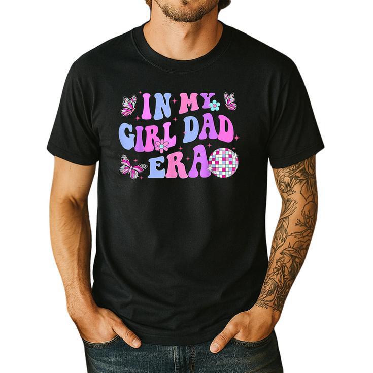 Groovy Retro In My Girl Dad Era Daddy Fathers Day Men's Casual T-Shirt
