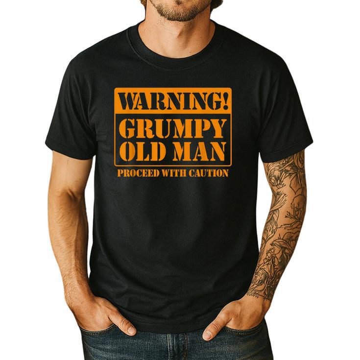 Grumpy Old Man Tee Shirt For Grandfathers Dads Father's Day Men's Casual T-Shirt
