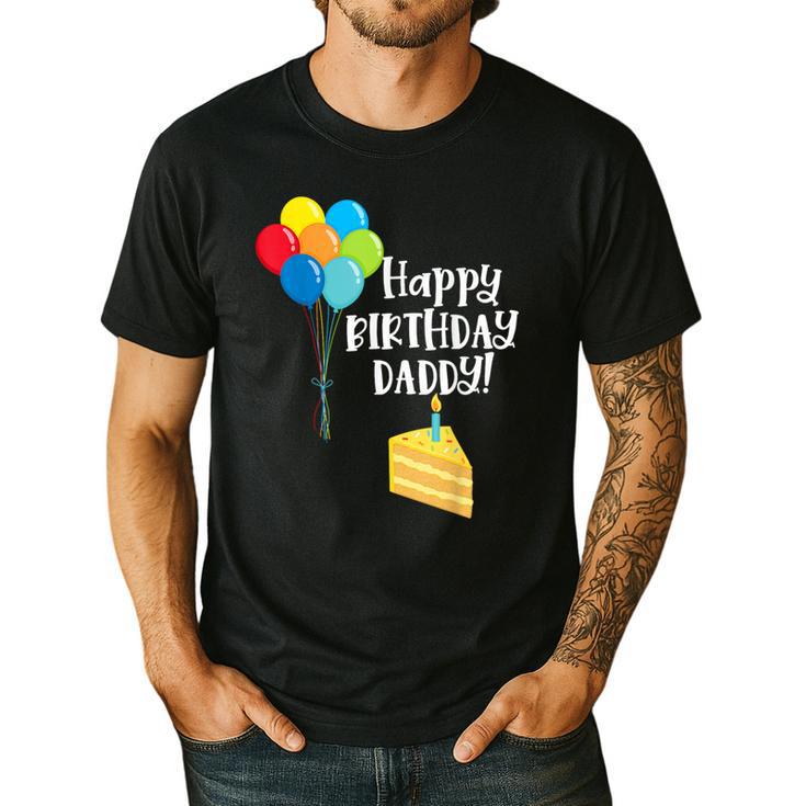 Happy Birthday Daddy Cute Toddler Dad's Birthday Party Men's Casual T-Shirt