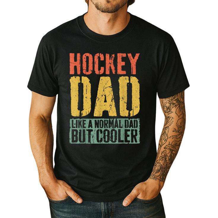 Hockey Dad Shirt Men Fathers Day Hockey Dad Men's Casual T-Shirt
