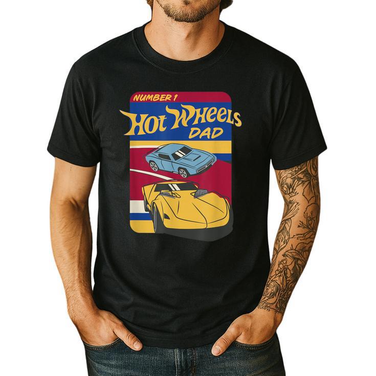 Hot Wheels Father's Day Number 1 Dad Men's Casual T-Shirt