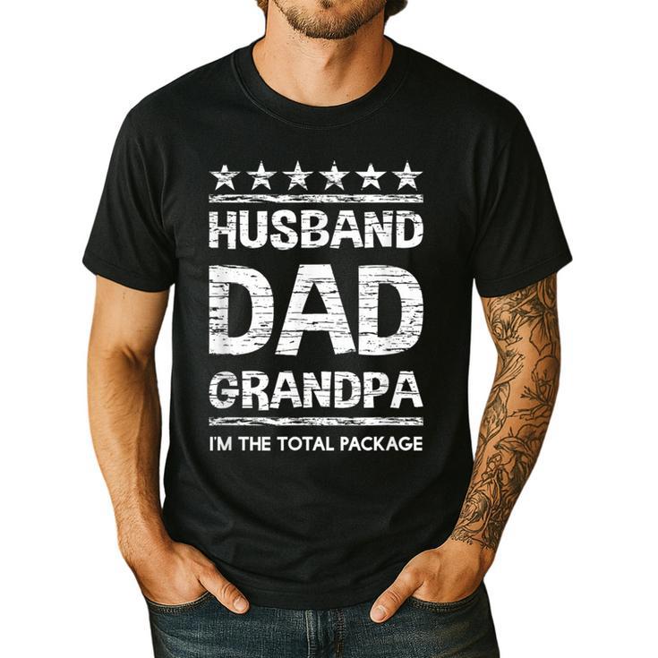 Husband Dad Grandpa Shirt For Him Men's Casual T-Shirt