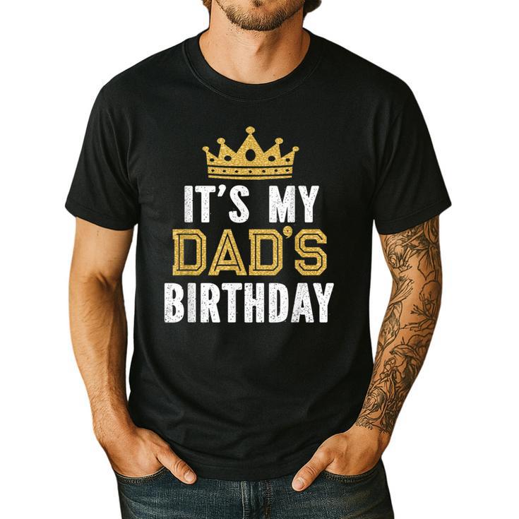 It's My Dad's Birthday Party Family Matching Small Men's Casual T-Shirt