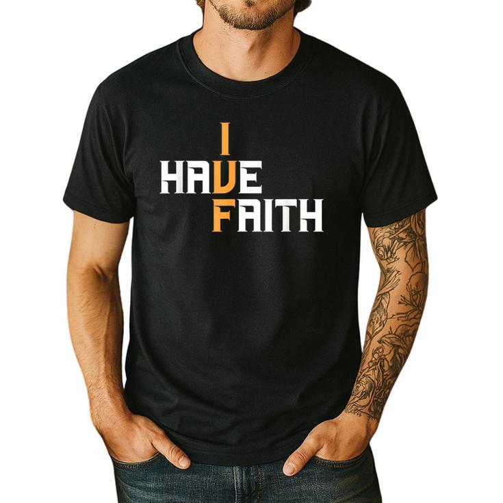 IVF I Have Faith IVF Mom IVF Dad Transfer Day Men's Casual T-Shirt